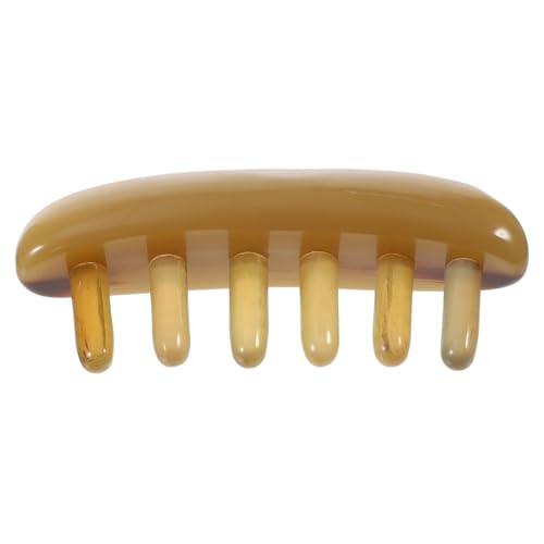 KAILIKETIY Ox Horn Gua Sha Massagekamm Für Kopfhautpflege Handgefertigter Langlebiger Kamm Für Männer Und Frauen Bietet Entspannende Massageerlebnisse Fördert Die Durchblutung Und von KAILIKETIY