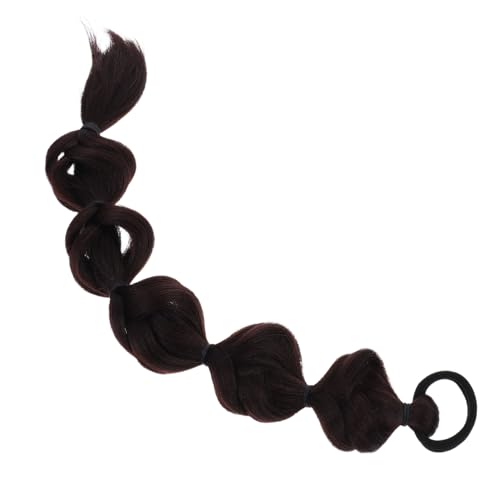 KAILIKETIY Ponytail Perücke Für Frauen Natürliche Bubble Zöpfe Süßes Haarteil Für Partys Und Alltag Für Mädchen Tiefbraun Einfach Zu Verwenden von KAILIKETIY