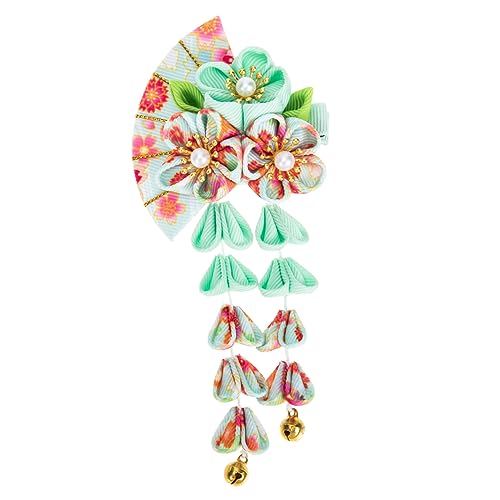 KAILIKETIY Japanese-style Haarspange Mit Fächerform Und Quasten Elegantes Haarschmuck-accessoire Für Mädchen Ergänzung Für Kostüme Und Besondere Anlässe Stilvollem Design von KAILIKETIY