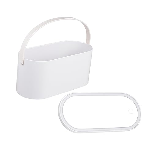 KAILIKETIY Reise-Kosmetik-etui Mit Led-Spiegel Tragbarer Make-up-Organizer Aus Kunststoff Und Sicher Und Bequem Für Reisen Camping Und Familiengebrauch Lichthelligkeit Per Berührung von KAILIKETIY