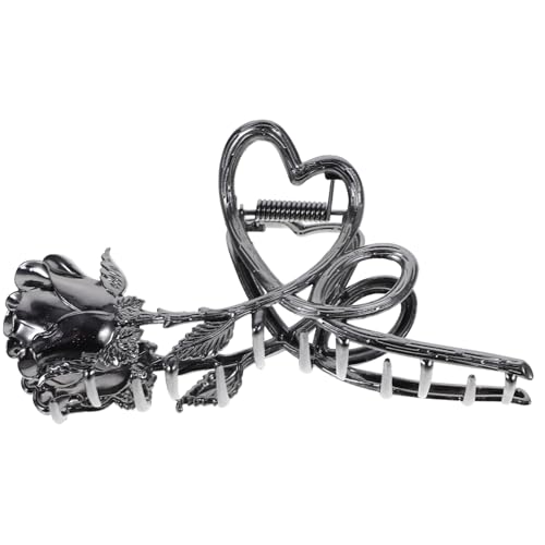 KAILIKETIY Rosen Haarspange für Damen Große Haarklammer mit Starker Greifkraft Exquisites Blumen Design für Dickes und Haar Styling Werkzeug für Alltag von KAILIKETIY