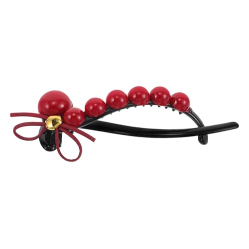 KAILIKETIY Roter Schleifen-haarklammer Für Damen Rutschfeste Haarspange Für Feines Haar Stilvolles Accessoire Für Hochzeiten Und Partys Leicht Und Vielseitig Einsetzbar von KAILIKETIY