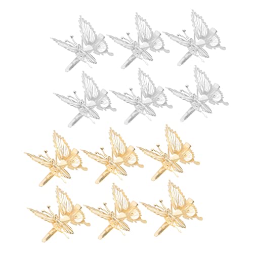 KAILIKETIY 12stücke Tasche Schmetterling Haarspange Kreative Schmetterling Barrettes Damen Haar Accessoires von KAILIKETIY