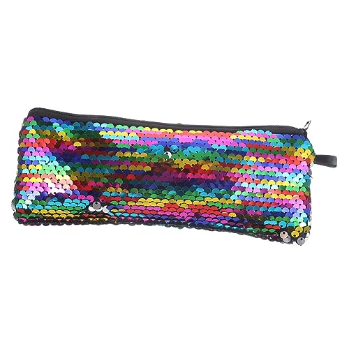 KAILIKETIY Kosmetiktasche Mit Pailletten Kleine Damen-Tasche Aufbewahrungstasche Für Kosmetika Kabel Und Zubehör Reise-Beutel Mit Reißverschluss von KAILIKETIY