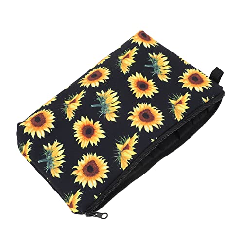 KAILIKETIY Sonnenblumen Make Up Tasche für Damen Multifunktionale Kultur und Waschbeutel mit Hochwertigem Reißverschluss für Reisen und Alltag Platzsparend für von KAILIKETIY