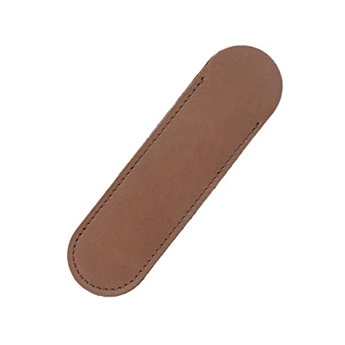 KAILIKETIY Stiftetui aus Hochwertigem Echtleder Retro Design Handgefertigter Stifthalter für Füller und Kugelschreiber Große Einzelgröße und Studium von KAILIKETIY