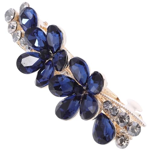KAILIKETIY Strass Haarklammer Blumen Haarschmuck für Damen Mini Haarspange für Dickes Haar Modisches Styling Zubehör Kompakte Rutschfest Geeignet für Hochzeit Party Alltag von KAILIKETIY