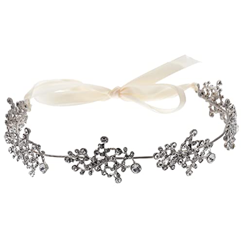 KAILIKETIY Strass Stirnband Tiara Krone Für Braut Hochzeit Anlässe Mit Riemen Besetzt Mit Leuchtenden Strasssteinen Aus Hochwertiger Legierung von KAILIKETIY