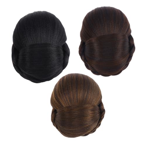 KAILIKETIY Synthetische Haarverlängerung Dutt Clip Haarknoten für Damen und Mädchen für Hochzeiten Partys und Alltag von KAILIKETIY
