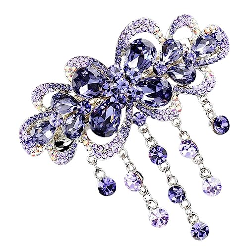 KAILIKETIY Automatische Haarklammer Rhinestone Für Frauen Elegante Haarspange Für Hochzeiten Und Festliche Anlässe Geeignet Für Haartypen von KAILIKETIY