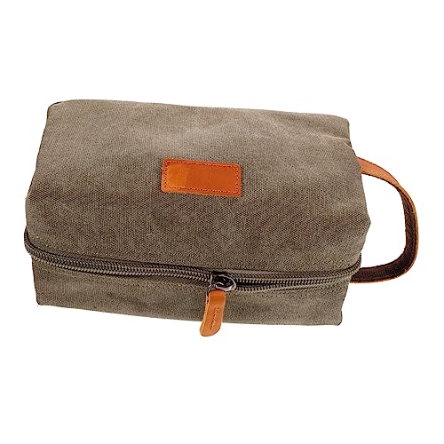 KAILIKETIY wasserdichte Canvas Kosmetiktasche Vintage Look Reise Toilettenbeutel Makeup Organizer Schminktasche für Damen und Herren Geräumig und Robust für Reisen und Outdoor Gebrauch von KAILIKETIY