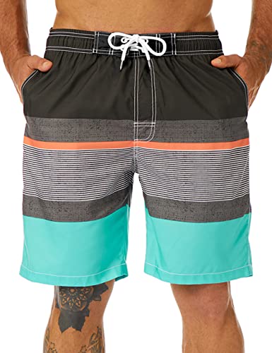 KAILUA SURF Herren-Badehose, lang, schnell trocknend, Boardshorts, 22,9 cm Schrittlänge, Herren-Badeanzug mit Netzfutter, A29, XXX-Large KAILUA SURF Herren-Badehose, lang, schnell trocknend, Boardshorts, 22,9 cm Schrittlänge, Herren-Badeanzug mit Netzfutter, A29, XXX-Large von KAILUA SURF