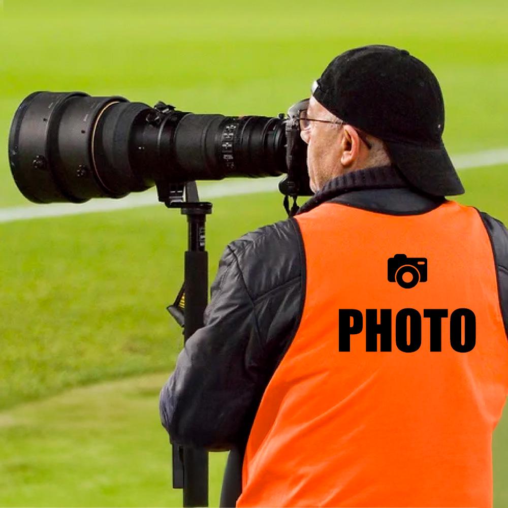 Fotografen Signalweste Orange - Atmungsaktive Mesh-Weste Für Events, Sport & Outdoor Leicht, Sichtbar Und Personalisierbar von KAISERFC