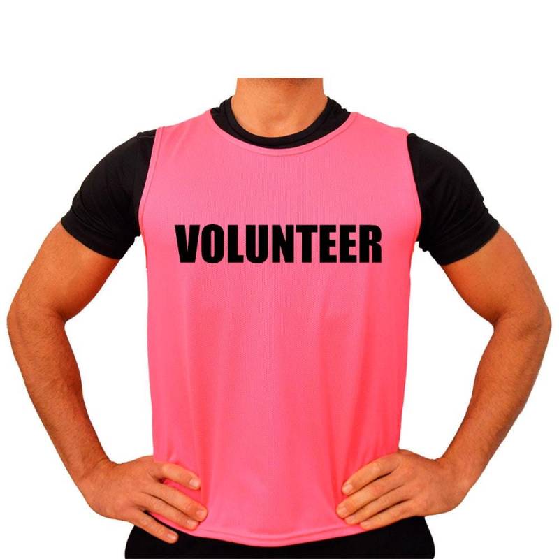 staff Und Volunteer Signalweste Rosa - Leichte & Atmungsaktive Mesh-Weste Für Events, Festivals/Sportveranstaltungen Personalisiert von KAISERFC