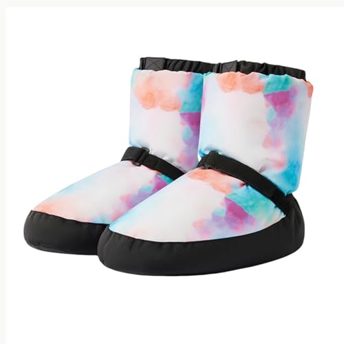 KAISUN Ballett Warm Up Boots, Damen Warm Up Bootie Tanzschuhe, Winter-Aufwärm-Trainingsschuhe, Erwachsene Stiefel, Jazz-Tänzerin(Dazzle Color,S(36-38)) von KAISUN