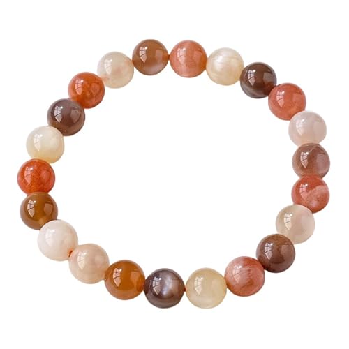 KAISUN Damen Armband mit Kristallperlen | Handgefertigte Modeschmuck-Handkette | Verstellbares Armband für Frauen mit Steinperlen und Anhänger (TYPE-11) von KAISUN