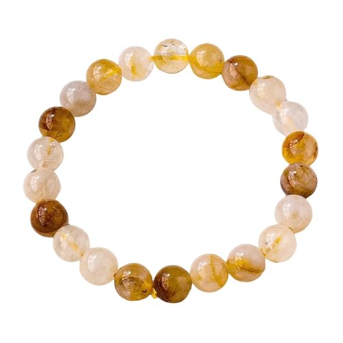 KAISUN Damen Armband mit Kristallperlen | Handgefertigte Modeschmuck-Handkette | Verstellbares Armband für Frauen mit Steinperlen und Anhänger (TYPE-15) von KAISUN