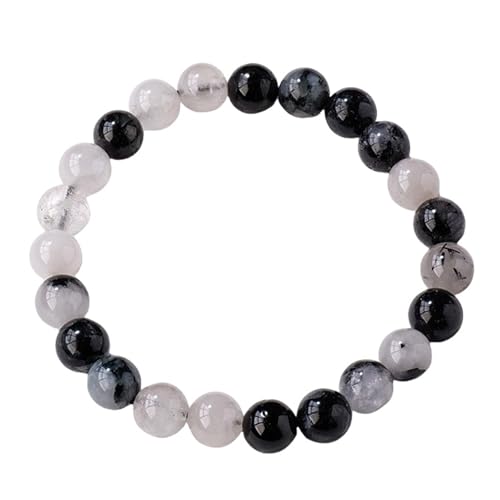 KAISUN Damen Armband mit Kristallperlen | Handgefertigte Modeschmuck-Handkette | Verstellbares Armband für Frauen mit Steinperlen und Anhänger (TYPE-16) von KAISUN