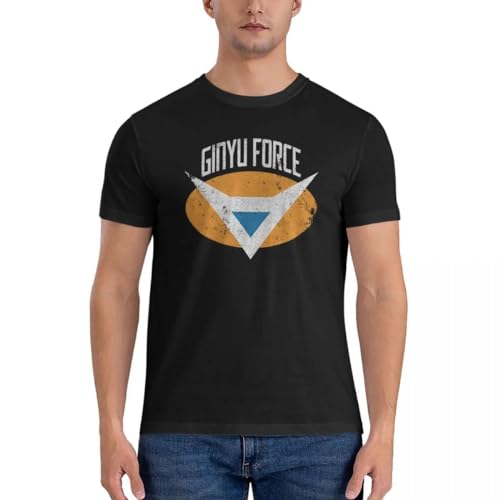 Ginyu-Force-Crest-Relaxed-Fit-T-Shirt-T-Shirt-for-a-Boy-Black-t-Shirts-for Black 3XL von KAISUO