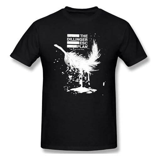 JohnnyKJayTee-Mens-The-Dillinger-Escape-Plan-One-T-Shirts-with-Men-s-Black-Short-Sleeve Black XL von KAISUO