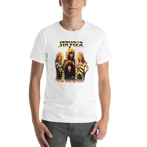 New-Stryper-to-Hell-with-The-Devil-T-Shirt-Vintage-Clothes-Tops-Graphic-t-Shirts-Mens White XXL von KAISUO