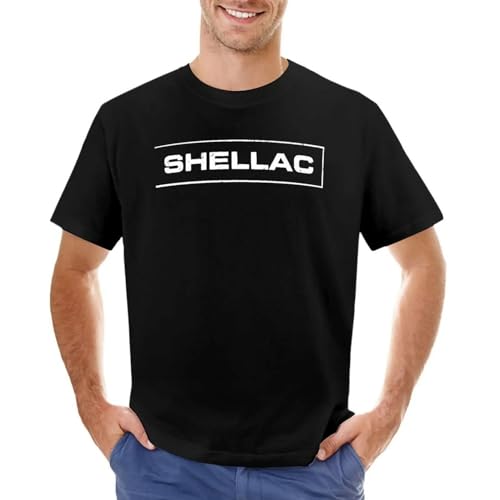 Shellac-T-Shirt-Custom-t-Shirts-Plain-t-Shirt-Plus-Size-t-Shirts-Men-Long-Sleeve Black XL von KAISUO