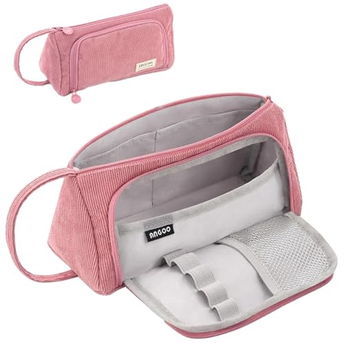 KAITAO Federmäppchen, Mäppchen Cord-Stoff, Schlamppermäppchen Damen, Federmäppchen Mädchen, Federtasche Stiftetasche Stiftemappe, Pencil Case für Schule & Büro KAITAO Federmäppchen, Mäppchen Cord-Stoff, Schlamppermäppchen Damen, Federmäppchen Mädchen, Federtasche Stiftetasche Stiftemappe, Pencil Case für Schule & Büro von Kaitao
