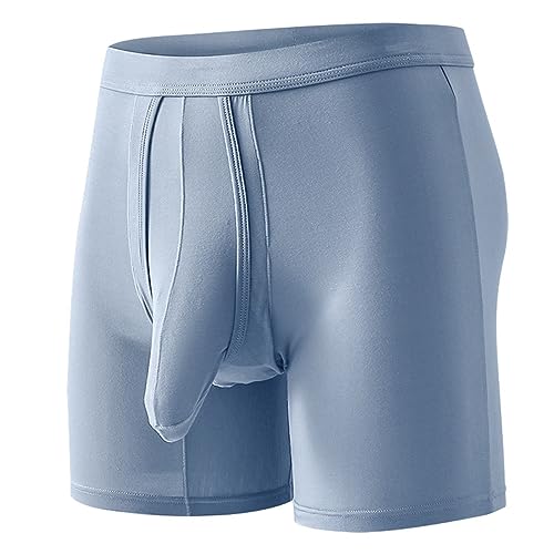 KAIXLIONLY Boxershorts Herren Unterhosen Männer Eisseide Weiche Komfortable Unterwäsche Ohne Kratzenden Herren Boxershort mit Stretch Bulge Pouch Underhose von KAIXLIONLY