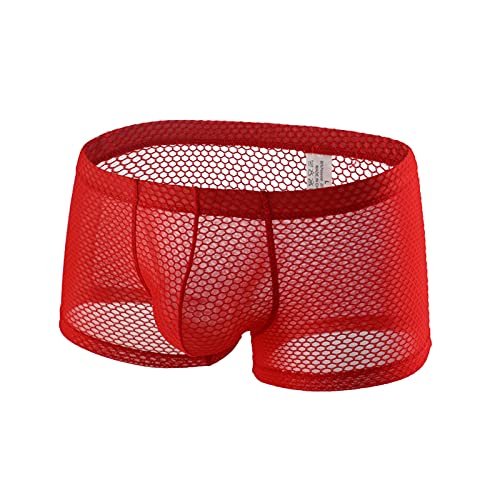 KAIXLIONLY Slips Herren Sexy Unterwäsche Boxershorts Mesh Atmungsaktive Unterhose Männer Strings Jockstrap Sport Tanga Erotische Höschen Reizwäsche Unterhosen von KAIXLIONLY