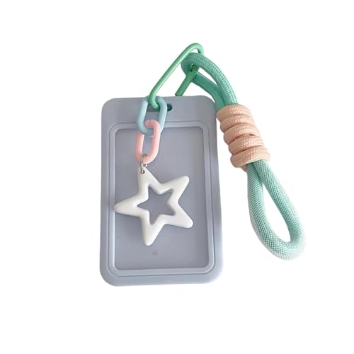 KAKASEA Lovely Card Covers Credit Card Case Protective Sleeve Photocard Holders Star Bus Card Protector Anti-lost Keychain, Cc von KAKASEA