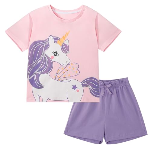 KAKU NANU Bekleidungssets für Mädchen Kurze Hosen T Shirt Kleidung Mädchen Sommer Outfit Baumwolle 92 2 Jahre KAKU NANU Bekleidungssets für Mädchen Kurze Hosen T Shirt Kleidung Mädchen Sommer Outfit Baumwolle 92 2 Jahre von KAKU NANU