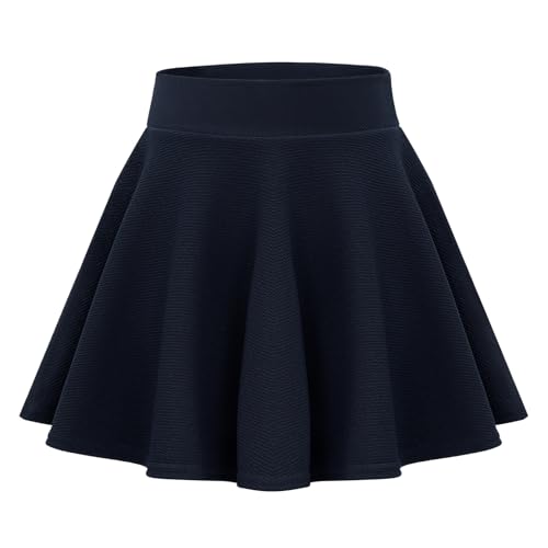 KAKU NANU Rock Mädchen Hosenrock Minirock Rock mit Hose Drunter Skort Mädchen Kleidung Marineblau 11 12 Jahre 146 152 von KAKU NANU