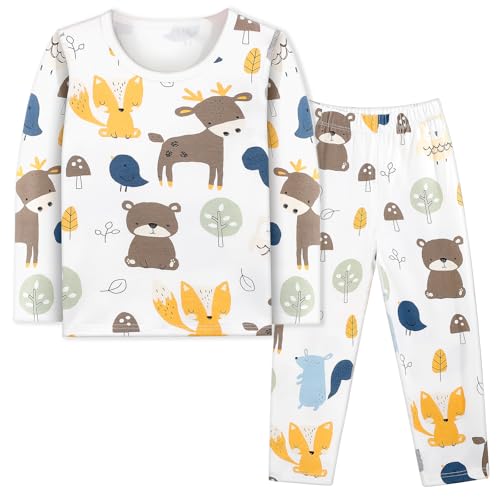 KAKU NANU Schlafanzug Jungen Kinder Pyjama Set Lang Schlafanzug Kleinkind Baumwolle 92 98 von KAKU NANU
