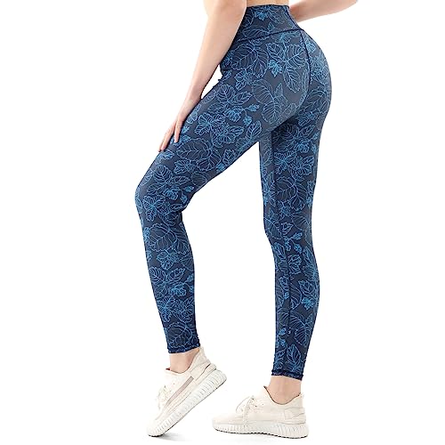 KAKU NANU Yoga Leggings Damen Sport Leggings Bunt Yogahose Lang，Muster Leggings Wandern Damen Geeignet Für Pilates Fahrradbekleidung Zumba Jogginghose von KAKU NANU