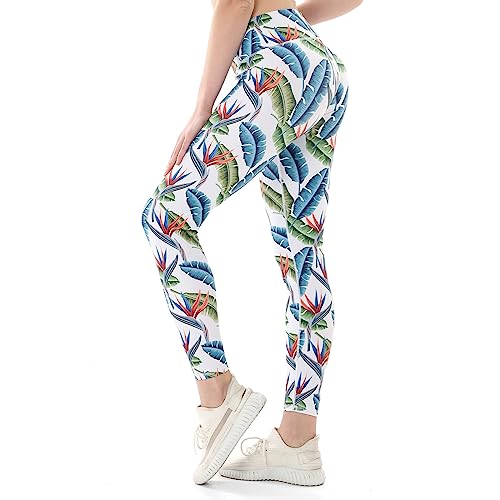 KAKU NANU Yoga Leggings Damen Sport Leggings Bunt Yogahose Lang，Muster Leggings Wandern Damen Geeignet Für Pilates Fahrradbekleidung Zumba Jogginghose von KAKU NANU