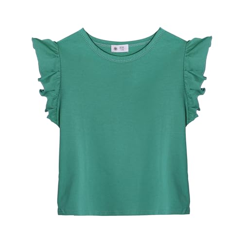 KAKU NANU T Shirt Mädchen Basic Tops Für Mädchen Baumwolle Blau 98 104 3 4 Jahre von KAKU NANU