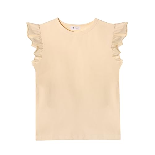 KAKU NANU T Shirt Mädchen Basic Tops Für Mädchen Baumwolle Gelb 110 116 5 6 Jahre von KAKU NANU