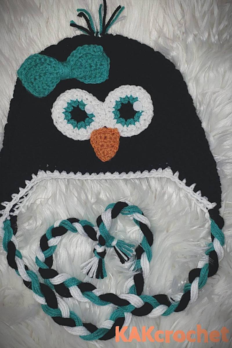 Gehäkelter Pinguin Hut Winter Accessoires, Optionen Für Jungen & Mädchen von KAKcrochet