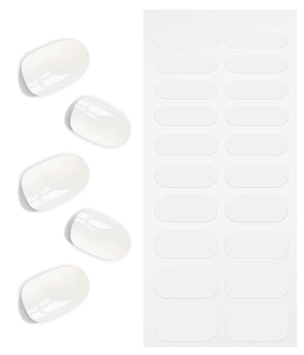 Nagelfolie Transparent, KALEFUL Gel Nail Nagelfolien Selbstklebend Uv Härtend Nail Art Sticker Dekoration Nageldesign Zubehör von KALEFUL