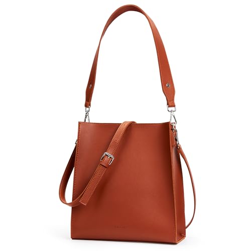 KALIDI Handtasche Damen Mittelgroß Veganes Leder Crossbody Bag Damen Umhängetasche mit Verstellbarem Gurt Tote Bag für Schule Büro Arbeit Reisen Ausflug Einkauf von KALIDI FANCY FOREST
