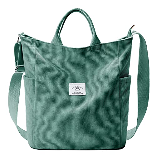 KALIDI Damen Handtasche Cord Shopper Schultertasche Casual Umhängetaschen Groß für Schule Arbeit Alltag Einkauf KALIDI Damen Handtasche Cord Shopper Schultertasche Casual Umhängetaschen Groß für Schule Arbeit Alltag Einkauf von KALIDI