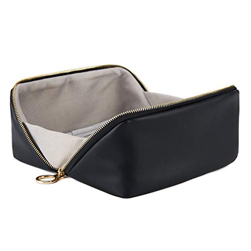 KALIDI Groß Kapazität Kosmetiktasche Damen Mäppchen Make Up Bag Schminktasche Federmäppchen Kosmetik Reise Täschchen (Schwarz) von KALIDI