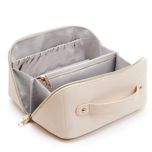 KALIDI Groß Kapazität Kosmetiktasche Damen Mäppchen Make Up Bag Schminktasche Federmäppchen Kosmetik Reise Täschchen Kosmetikbeutel mit fächern von KALIDI