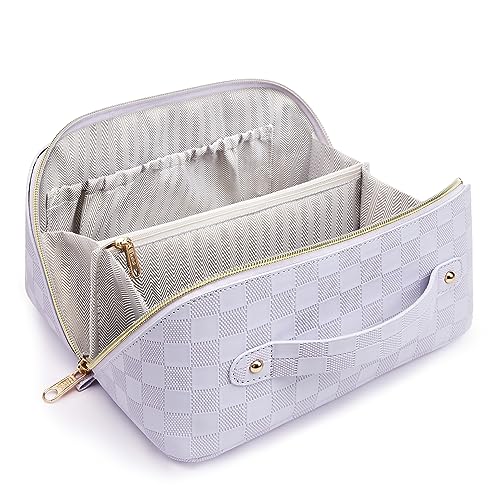 KALIDI Groß Kapazität Kosmetiktasche Damen Mäppchen Make Up Bag Schminktasche Federmäppchen Kosmetik Reise Täschchen Kosmetikbeutel mit fächern von KALIDI