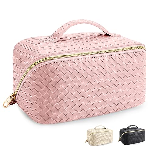 KALIDI Groß Kapazität Kosmetiktasche Damen Mäppchen Make Up Bag Schminktasche Federmäppchen Kosmetik Reise Täschchen Kosmetikbeutel mit fächern von KALIDI