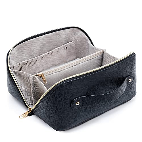 KALIDI Groß Kapazität Kosmetiktasche Damen Mäppchen Make Up Bag Schminktasche Federmäppchen Kosmetik Reise Täschchen Kosmetikbeutel mit fächern von KALIDI