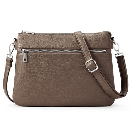 KALIDI Handtasche Damen Umhängetasche PU Leder Handytasche mit Verstellbar Abnehmbar Schultergurt Crossbody Schultertasche von KALIDI