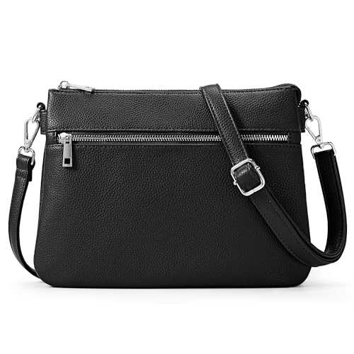 KALIDI Handtasche Damen Umhängetasche PU Leder Handytasche mit Verstellbar Abnehmbar Schultergurt Crossbody Schultertasche von KALIDI