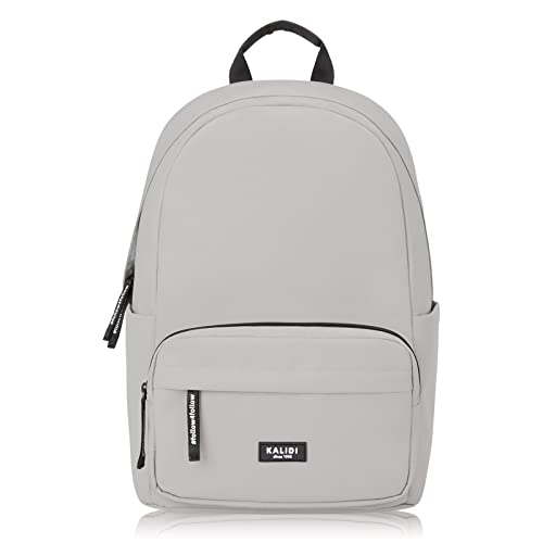 KALIDI Rucksack,Damen & Herren Backpack mit Laptopfach,Unisex Daypack Schulrucksack,Wasserdichter Tagesrucksack für Freizeit Schule Job,Grey von KALIDI