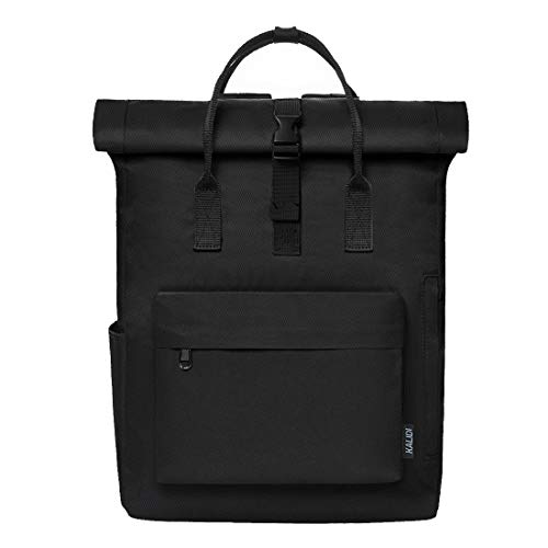 KALIDI Rucksack Damen Rucksack Herren Tagesrucksack mit Laptopfach, Unisex Modern Rolltop Rucksack Daypack, Wasserdichter Schulrucksack,Lässiger Backpack Schule Freizeit Uni Arbeit von KALIDI